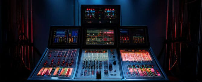 lighting control console