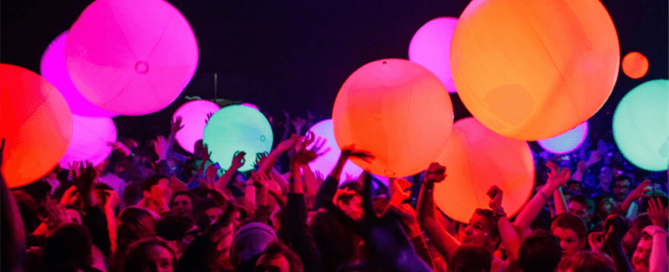 LED balls for events